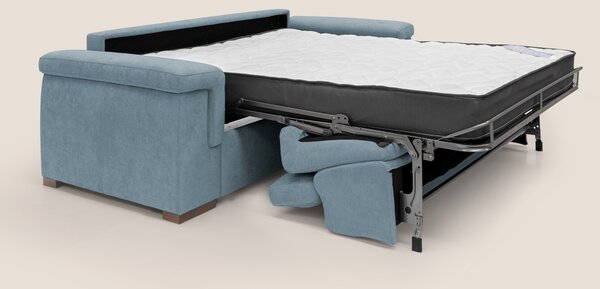 Divano Letto 3 Posti 200x100x95 cm in Tessuto Carta Da Zucchero