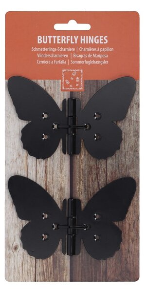 Cerniere per porte in metallo 4 pezzi Butterfly - Esschert Design