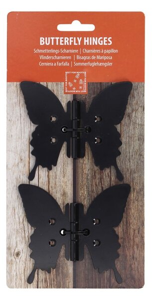 Cerniere per porte in metallo 4 pezzi Butterfly - Esschert Design