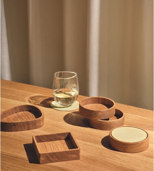 Scatola decorativa di colore naturale in legno 14x12,5x3 cm Curve S – LIND DNA