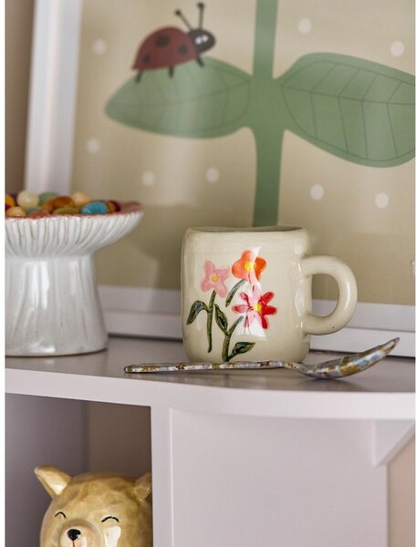 Tazza per bambini color crema in gres 110 ml Millie – Bloomingville Mini