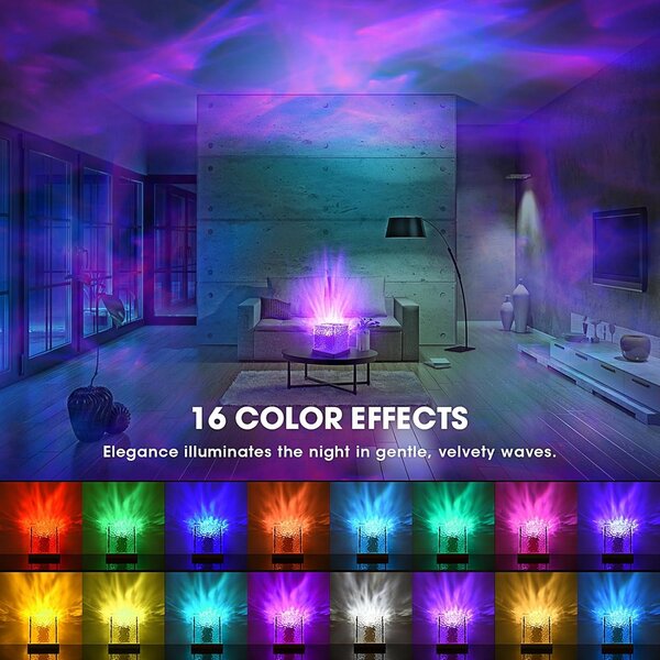 Lampada da tavolo Led touch Cube USB 3W RGB + Bianco freddo con telecomando M LEDME