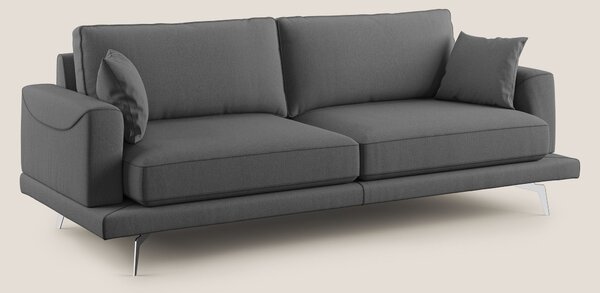Divano 2 Posti 178x88x93 cm in Tessuto Antracite