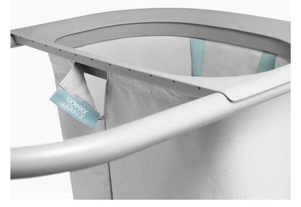 Cesta per il bucato grigio chiaro in tessuto 2x40 l Duo – Joseph Joseph