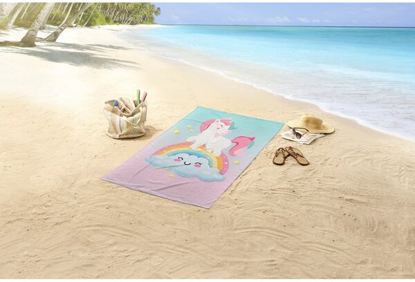 Telo mare da bambini in velluto 75x150 cm Sweety – Good Morning