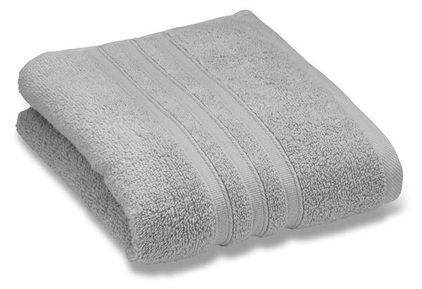 Asciugamano tipo terry grigio chiaro in cotone 70x120 cm Zero Twist – Catherine Lansfield