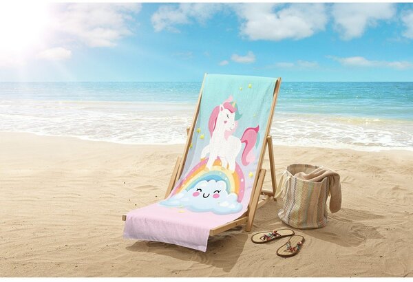 Telo mare da bambini in velluto 75x150 cm Sweety – Good Morning