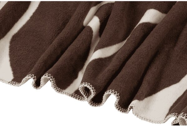 Coperta marrone/color crema 150x200 cm Felu – noo.ma