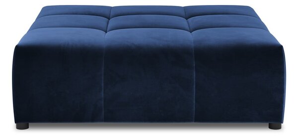 Poggiapiedi blu con rivestimento in velluto Rome Velvet – Cosmopolitan Design