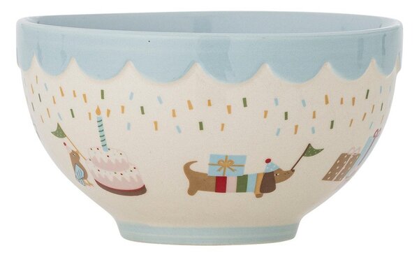Ciotola per bambini azzurra/color crema in gres ø 13,5 cm Celebrate – Bloomingville Mini