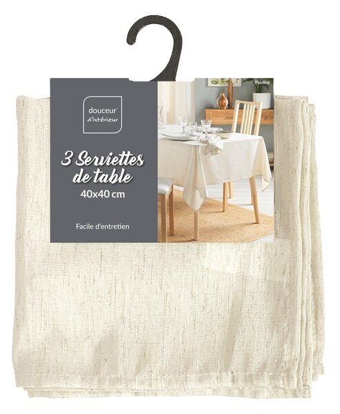 Tovagliolo in tessuto 40x40 cm Pauline – douceur d'intérieur