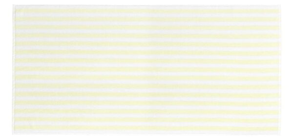 Asciugamano tipo terry giallo chiaro/bianco in cotone organico 70x140 cm Arto – Blomus