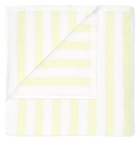 Asciugamano tipo terry giallo chiaro/bianco in cotone organico 70x140 cm Arto – Blomus