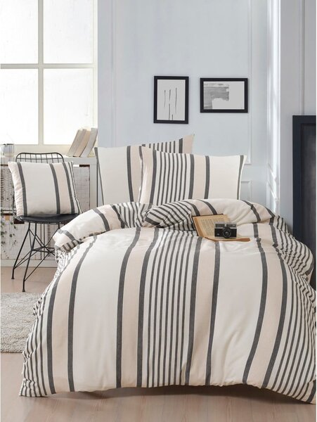 Biancheria da letto beige per letto singolo 140x200 cm Astana – Mijolnir