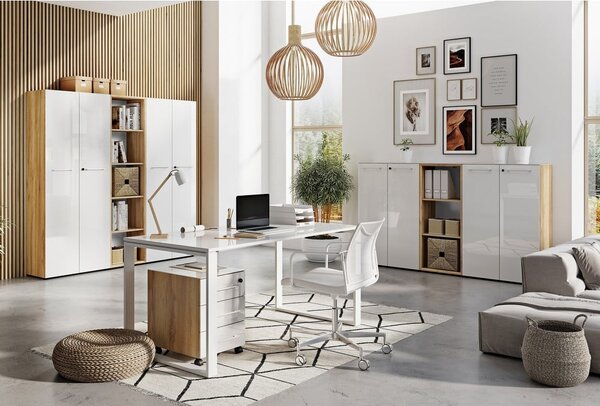 Scrivania con effetto rovere 160x80 cm Monteria – Germania