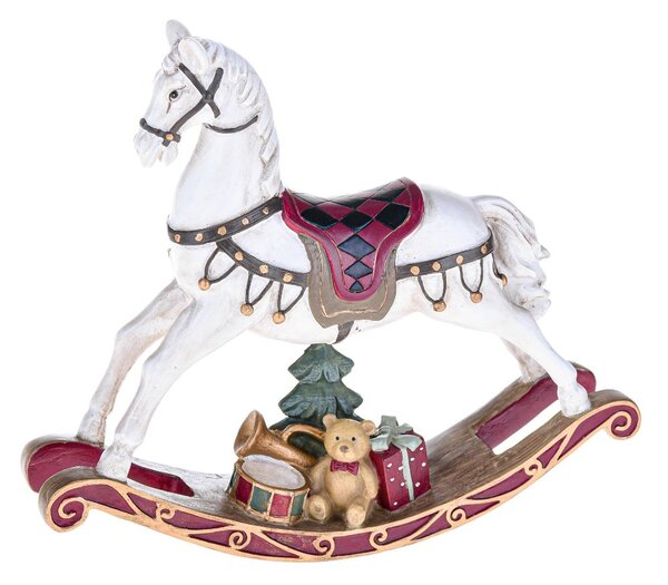 Statuina Cavallo a Dondolo 18,5 cm in Resina