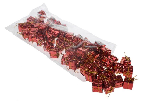 Set 240 Pacchetti Regalo Decorativi 2,5 cm in Foam Rosso