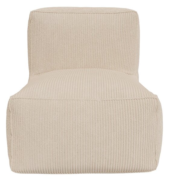 Poltrona in velluto a coste Beige - NOUMARA