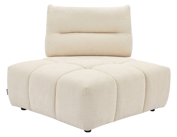 Poltrona angolare schienale avanti-indietro in Tessuto testurizzato Beige - APOLIU