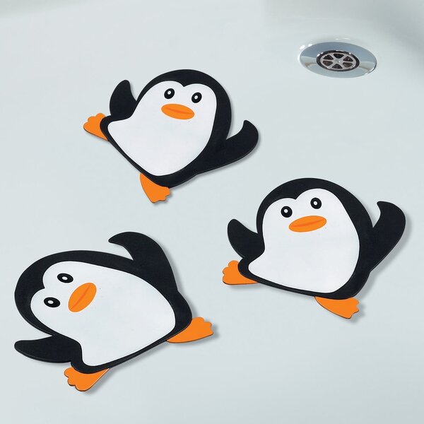 Set di tappetini antiscivolo per bambini 5 pz per la vasca 11x12 cm Pingy – Spirella