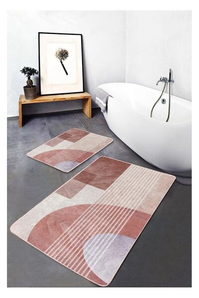 Set di tappetini per il bagno in velluto 2 pz 60x100 cm – Mila Home