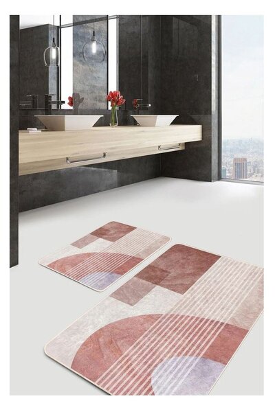 Set di tappetini per il bagno in velluto 2 pz 60x100 cm – Mila Home