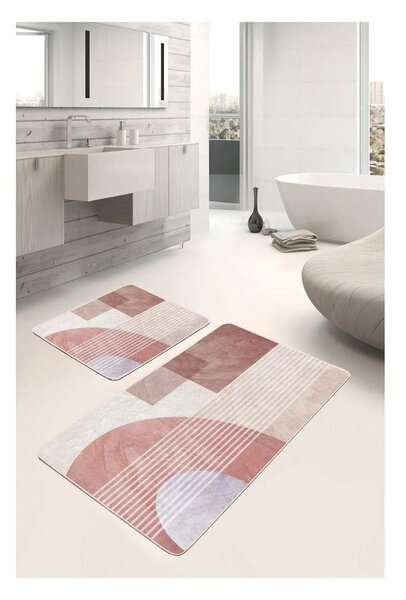Set di tappetini per il bagno in velluto 2 pz 60x100 cm – Mila Home