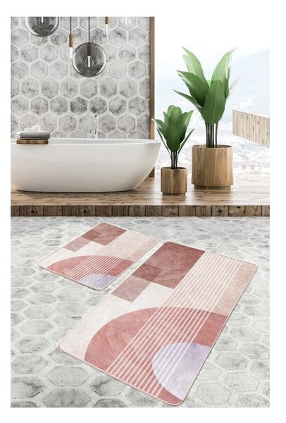 Set di tappetini per il bagno in velluto 2 pz 60x100 cm – Mila Home