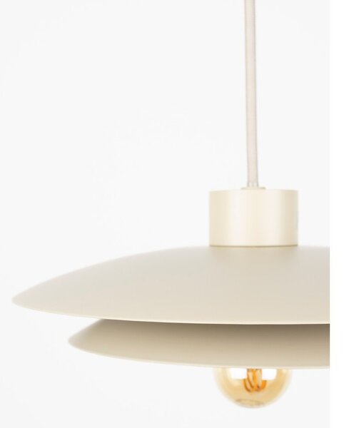 Lampadario beige in metallo ø 26,5 cm Wubbo – White Label