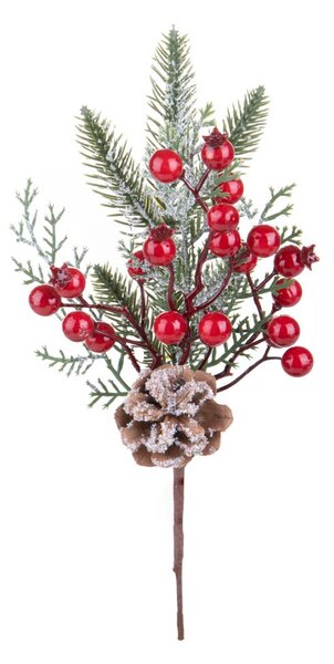 Set 24 Rami Artificiali Ilex 32 cm in Sintetico