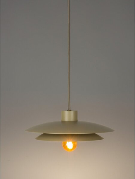 Lampadario beige in metallo ø 26,5 cm Wubbo – White Label