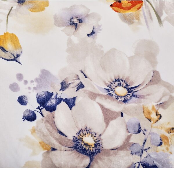Set copripiumino e federa bianco in micropile per letto singolo 140x200 cm Blossom – My House