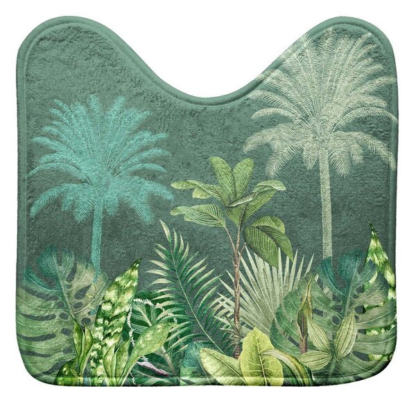 Tappetino per il bagno verde in tessuto per WC 45x45 cm Vagabonde – douceur d'intérieur