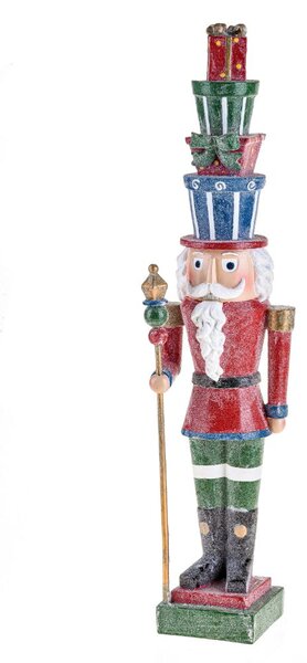 Statuina Babbo Natale con Sacco 51 cm in Resina