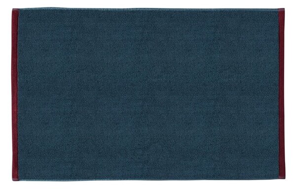 Tappetino per il bagno blu scuro/grigio in cotone organico 50x80 cm Soft – Mette Ditmer Denmark