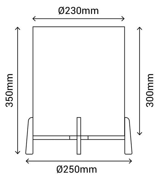 Lampada da tavolo in rattan, altezza 35 cm Wala - SULION