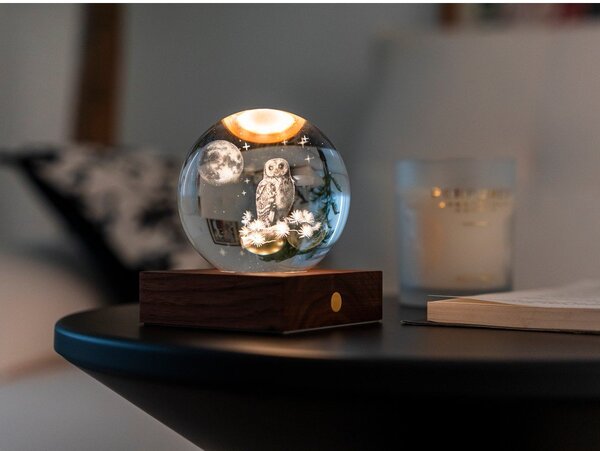 Decorazione luminosa con ricarica USB portatile ø 8 cm Amber – Gingko