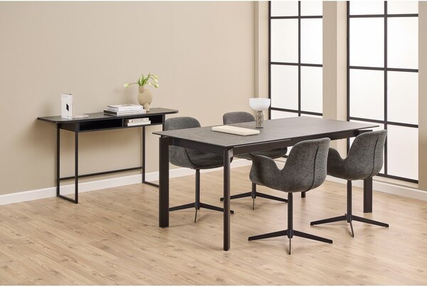 Tavolo consolle nero con effetto frassino 40x140 cm Darlington – Actona