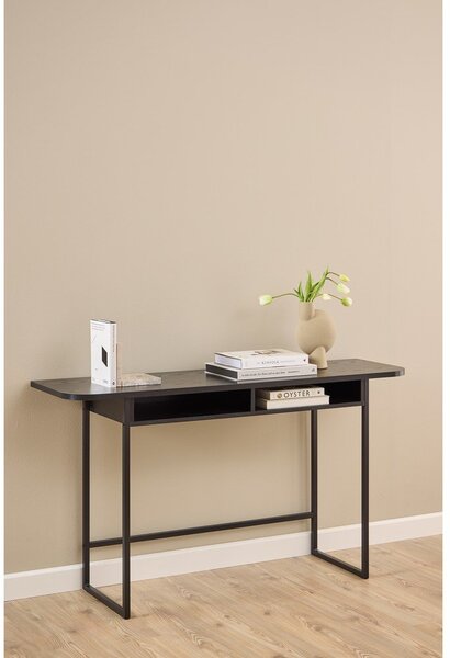 Tavolo consolle nero con effetto frassino 40x140 cm Darlington – Actona