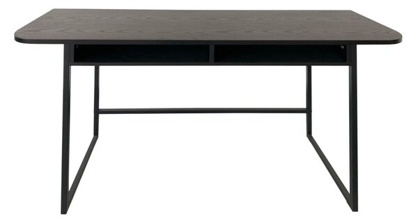 Tavolo consolle nero con effetto frassino 40x140 cm Darlington – Actona