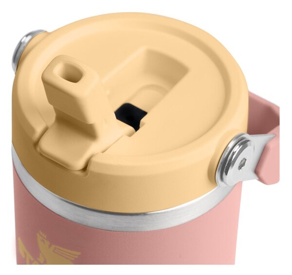 Borraccia termica color pesca in acciaio inox 410 ml IceFlow™ Flip Straw 2.0 Tumbler Peach Rose – Stanley