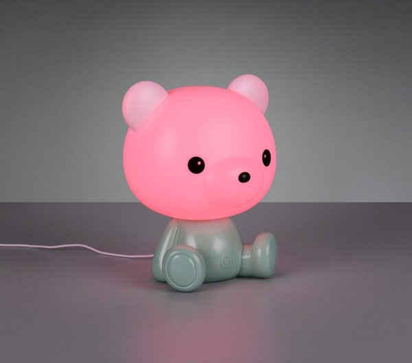 Lampada da tavolo per bambini verde Cutie – Reality