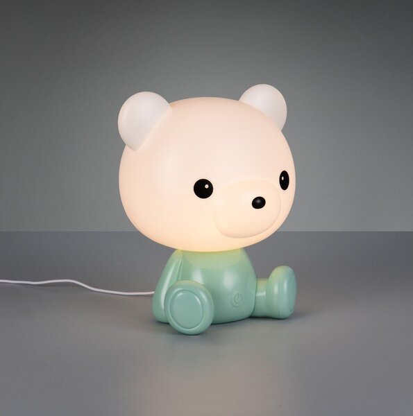 Lampada da tavolo per bambini verde Cutie – Reality