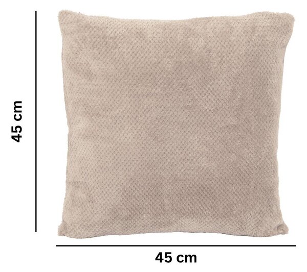 Cuscino decorativo in micropile 45x45 cm Pippa – Tiseco Home Studio