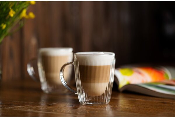 Tazze in set per cappuccino in vetro 2 pz 250 ml Livio Duo – Vialli Design
