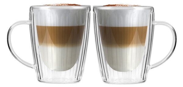 Tazze in set per cappuccino in vetro 2 pz 250 ml Livio Duo – Vialli Design