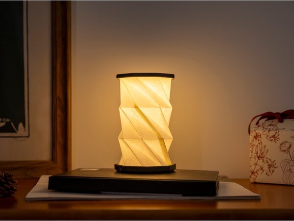 Decorazione luminosa bianca/grigia con ricarica USB portatile ø 8 cm Twist – Gingko