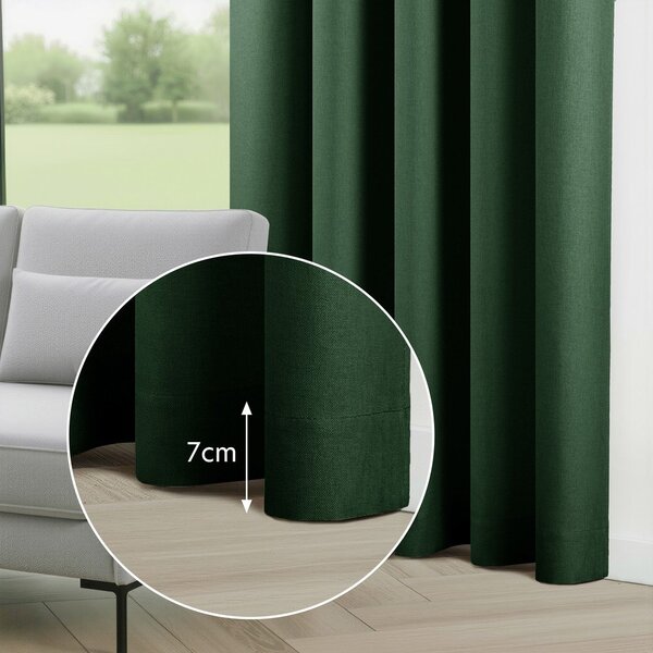 Tenda parzialmente oscurante verde scuro 200x250 cm Calisto – Filumi