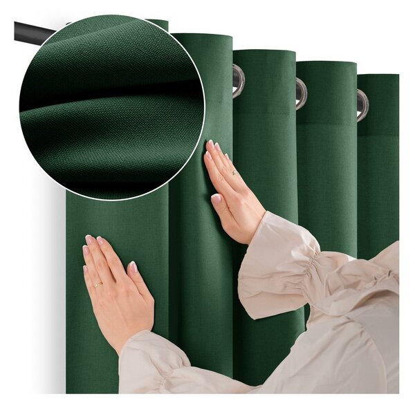Tenda parzialmente oscurante verde scuro 200x250 cm Calisto – Filumi