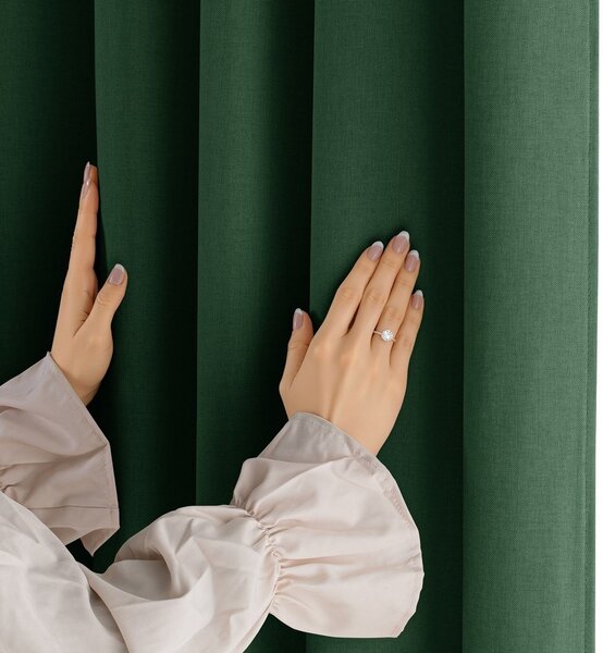 Tenda parzialmente oscurante verde scuro 200x250 cm Calisto – Filumi
